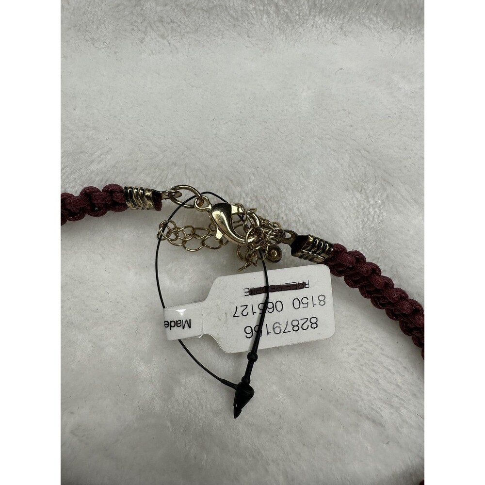 NEW Free People Sweet Carolina Choker Necklace Ivory Neutral Bohemian Macrame - Picture 3 of 4
